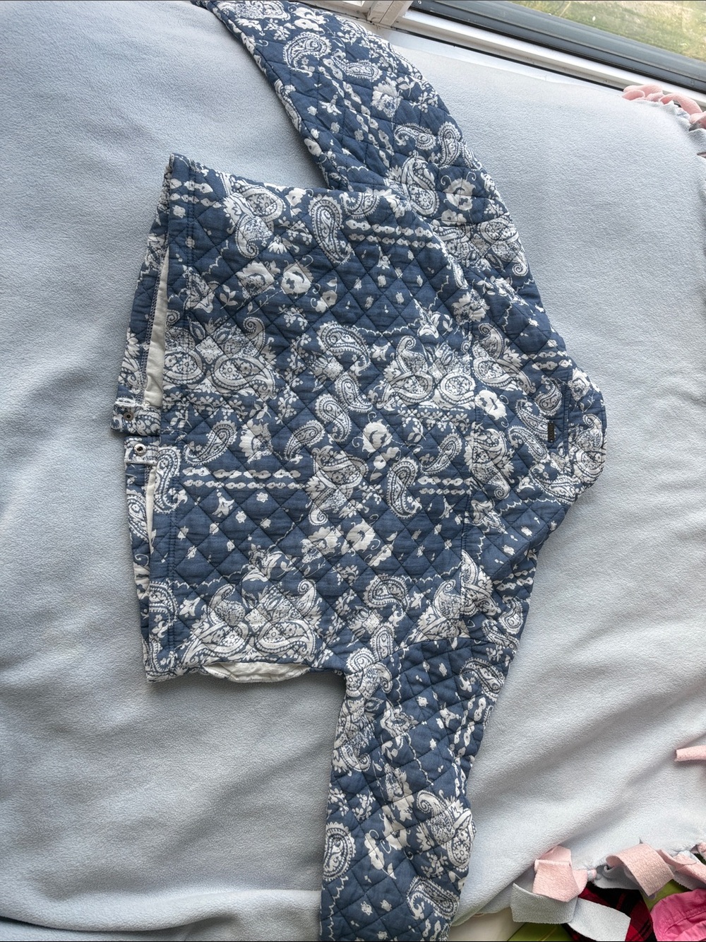Mexx Blue & White Quilted Paisley Jacket - Picture 10 of 10